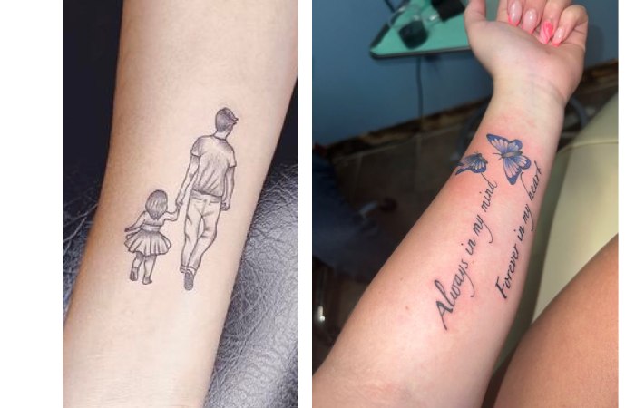 Small Tattoos for Dad Who Died Honoring His Legacy